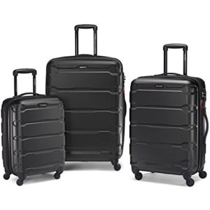 Samsonite Omni PC 3 Piece Set Spinner 20 24 28, Black