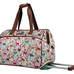 Lily Bloom Luggage Designer Pattern Suitcase