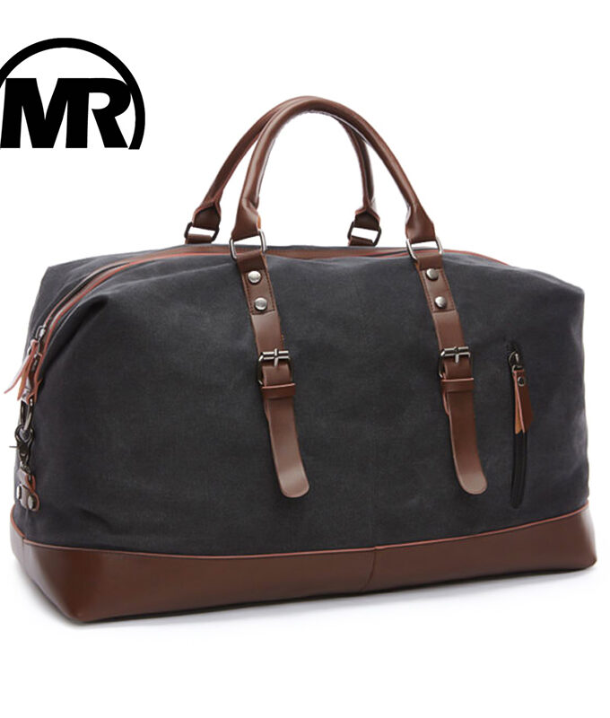 MARKROYAL Canvas Leather Men Travel Bags