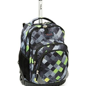 Tilami Rolling Backpack Armor Luggage School Travel Book