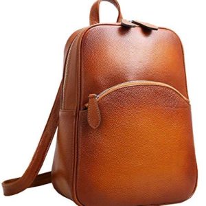 Heshe Women’s Casual Leather Backpack Daypack for Ladies