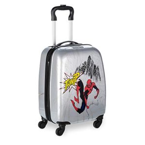 Marvel Spider-Man Rolling Luggage for Kids Gray