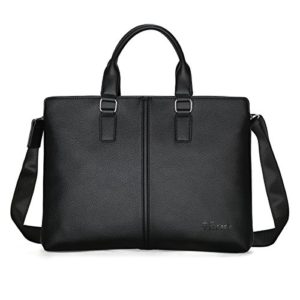 Business Mens Briefcase Soft Leather Laptop Briefcase