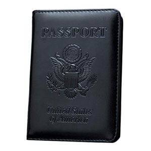 ZONGSHU RFID Blocking Leather Passport Holder Cover