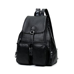 FXTXYMX Backpack Purse Genuine Leather Retro Casual