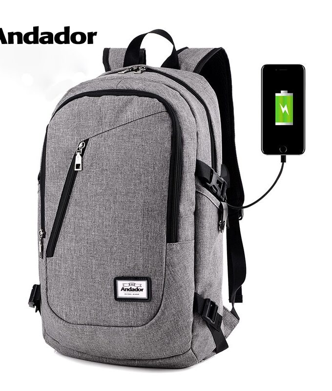 Fashion man laptop backpack usb charging computer backpacks