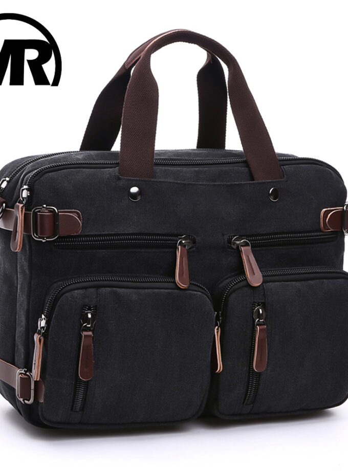 MARKROYAL Canvas Leather Men Travel Bags