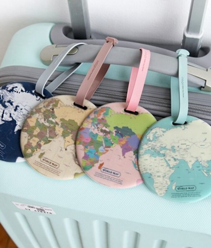 Travel accessories Luggage Tag Creative Casual Map