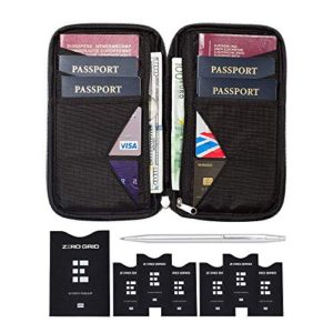 Travel Wallet & Family Passport Holder w/RFID Blocking
