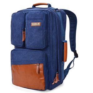 Witzman Men Retro Canvas Backpack Travel Rucksack