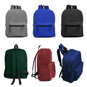 Wholesale 15" Backpacks for Kids - Bulk Case of 24 Bookbags