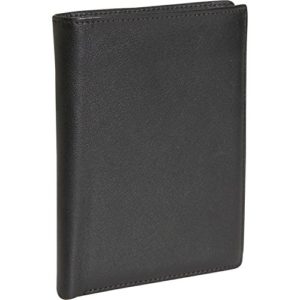 Royce Leather European Passport Wallet One Size Black