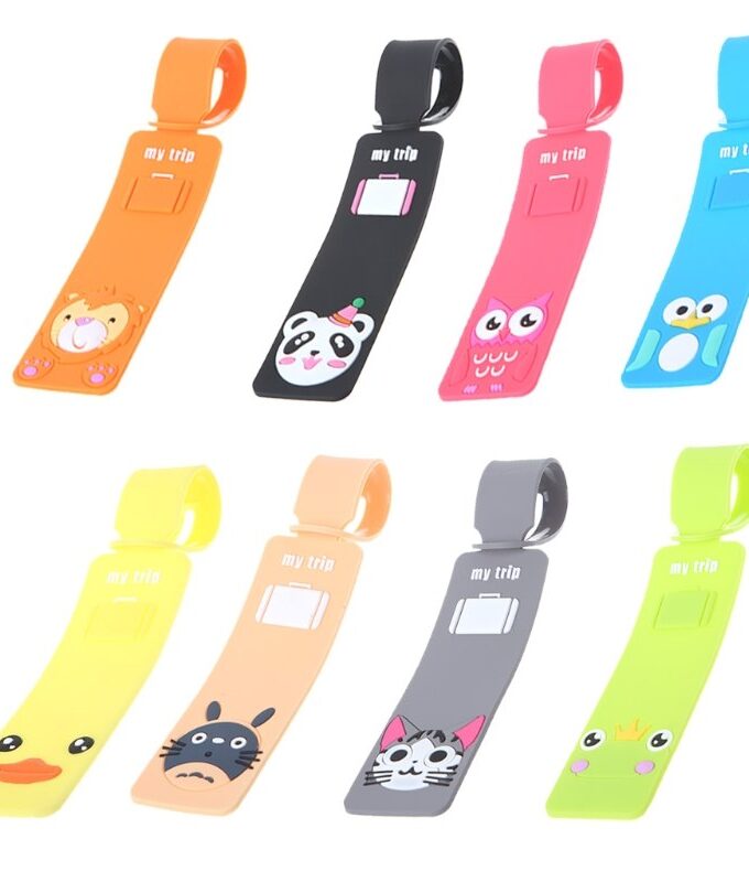 Cartoon Silicone Travel Luggage Tags Baggage Suitcase