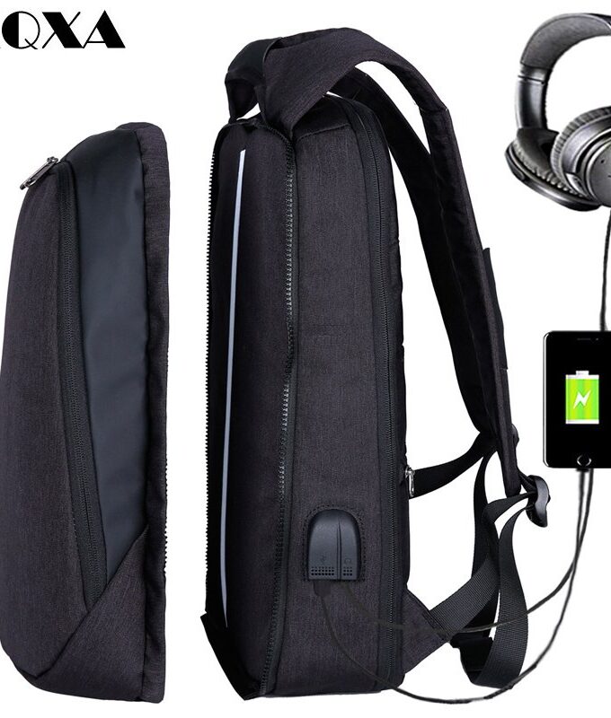XQXA 17 inch Laptop Backpack USB Charging Backpack