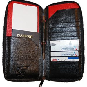 RFID Passport Wallet Genuine Leather