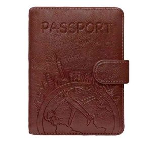 Passport Holder Leather Travel Wallet