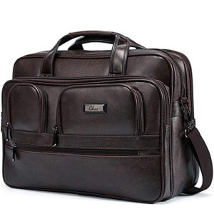 Briefcases for Men Leather 15.6 inch Laptop Bag