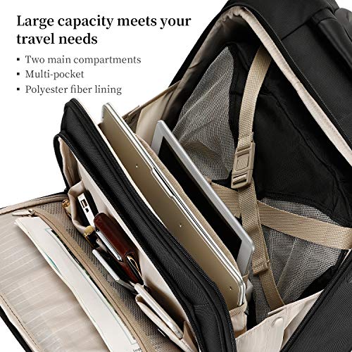 REYLEO Rolling Briefcase on 8 Wheels Rolling Laptop Bag Review ...