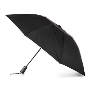 The totes InBrella Reverse Close Folding Umbrella, Black