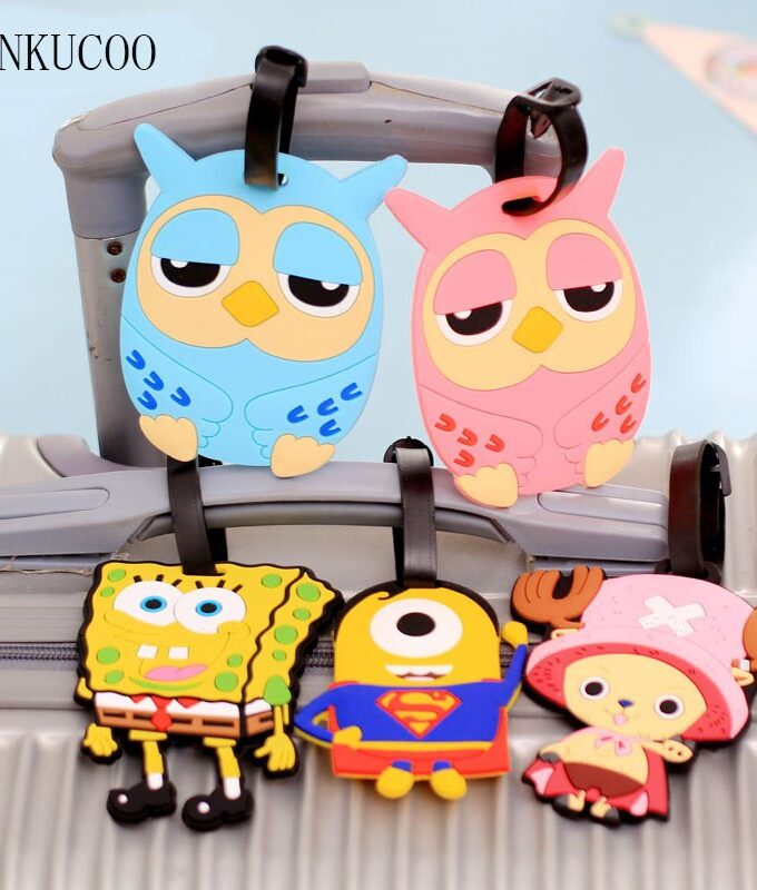 Cartoon Cute Travel Accessories Luggage Tags Suitcase