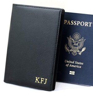 Personalized Leather Travel Passport Holder
