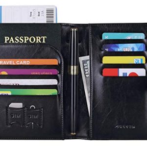 Zoppen Passport Holder Wallet RFID Blocking Passport Cover