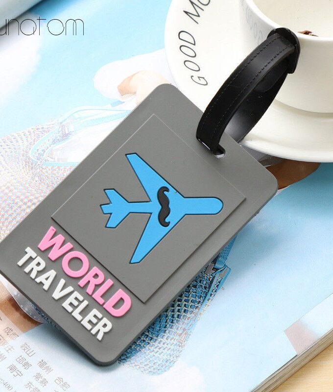 Travel Accessories Creative Luggage Tag Plain Cartoon