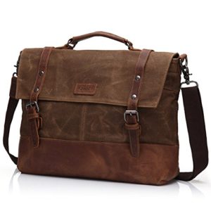 Canvas 15.6" Laptop Messenger Bag for Men