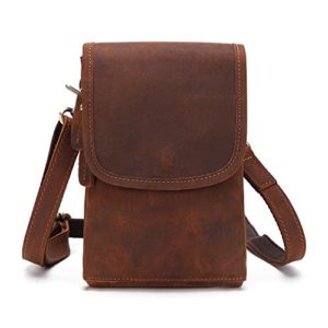 Leather pockets, belts, men's shoulder bags