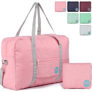 WANDF Foldable Travel Duffel Bag with Shoulder Strap