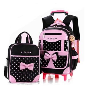 Meetbelify Rolling Backpacks For Girls School Bags