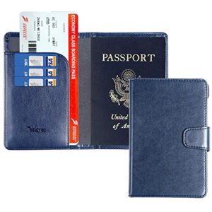 Passport Holder Cover Case Minimalist RFID Blocking Travel