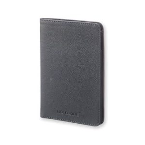 Moleskine Lineage Passport Wallet, Leather, Blue Avio