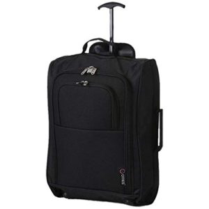 5 Cities 21" Carry On Hand Luggage Wheeled Travel Trolley Bag for United Airlines