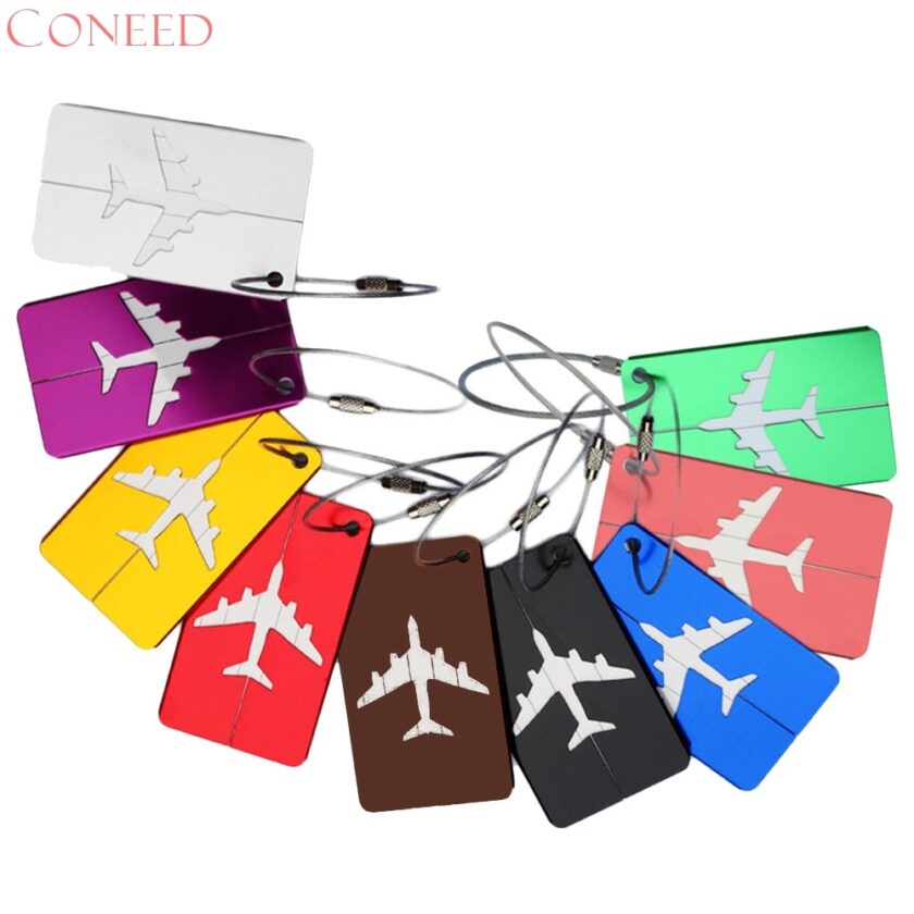 CONEED Airplane Shape Square Luggage Tag Luggage