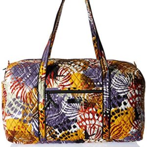Women's Large Duffel, Signature Cotton, Painted Feathers