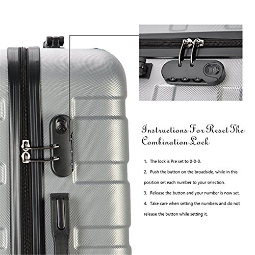 Resena 3 Pieces Luggage Sets with Spinner Wheels Cases Review ...