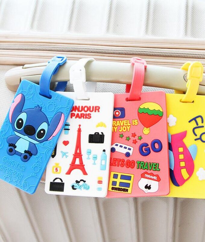 Kawaii Stitch Doraemon Suitcase Luggage Tag Cartoon