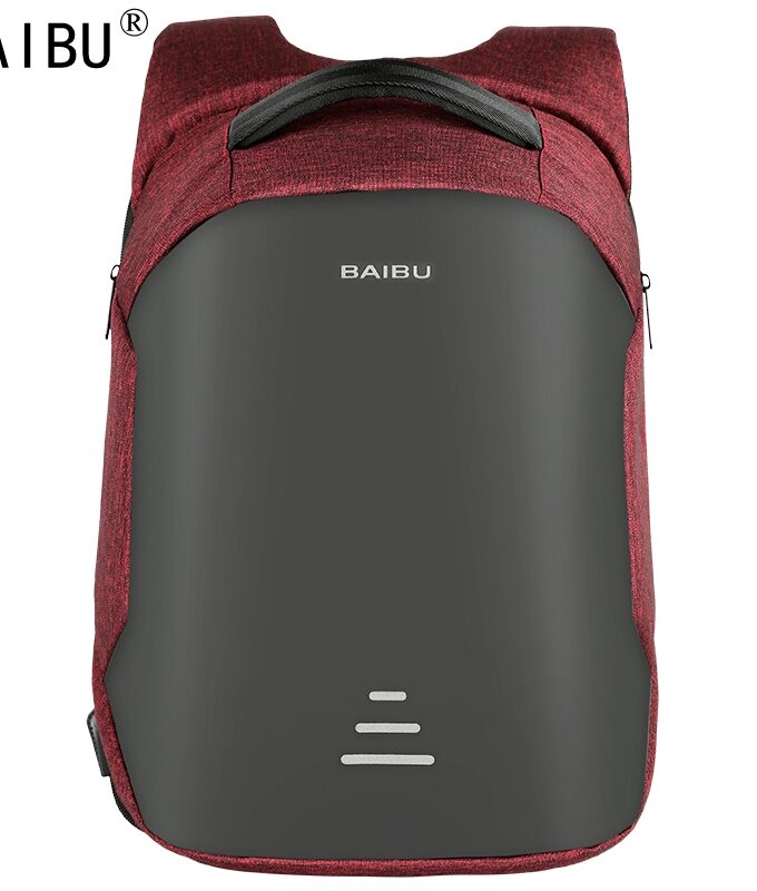 BAIBU Men Backpack Anti-theft Waterproof USB Charging
