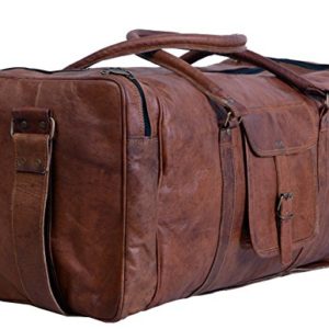 Komal's Passion Leather 24 Inch Square Duffel Travel
