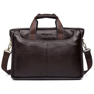 BOSTANTEN Leather Briefcase Laptop Case Handbag