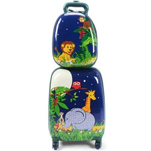 Goplus 2Pc 12" 16" Kids Carry On Luggage Set