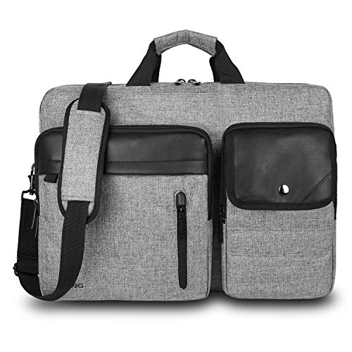Convertible Backpack Messenger Bag 17.3 Inch Laptop Shoulder Review ...