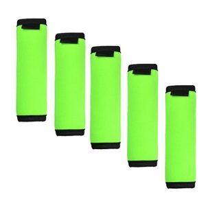 JIFF 5 PCS Green Neoprene Handle Wraps/Grip for Travel