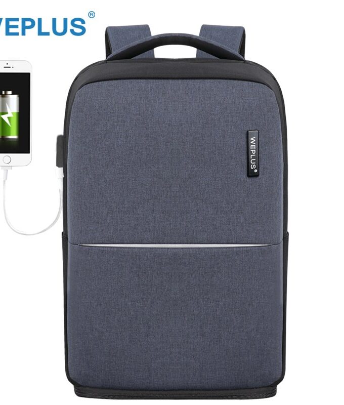 WEPLUS Laptop Backpack Male Multifunction USB Charging Backpack