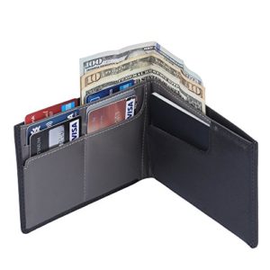 Genuine Sheep Leather RFID Blocking Travel Wallet & Passport Holder