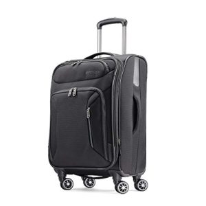 American Tourister Zoom Spinner Carry-On Luggage, Black