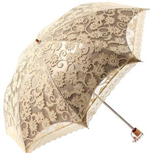 Honeystore Lace Travel Parasol Folding Anti-uv Windproof