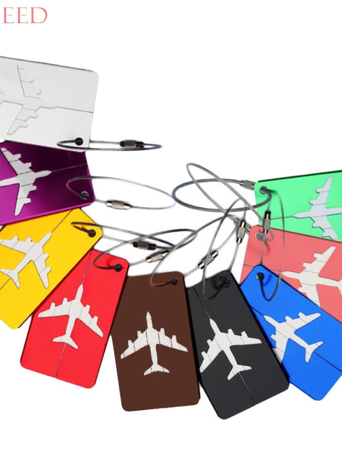 CONEED Airplane Shape Square Luggage Tag Luggage