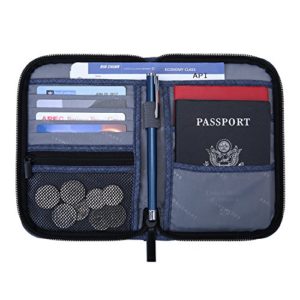 BAGSMART Travel RFID Blocking Wallet Passport Holder Cover